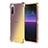 Funda Silicona Ultrafina Carcasa Transparente Gradiente para Sony Xperia 10 II Oro