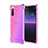Funda Silicona Ultrafina Carcasa Transparente Gradiente para Sony Xperia 10 II Purpura Claro