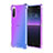 Funda Silicona Ultrafina Carcasa Transparente Gradiente para Sony Xperia 10 V Azul