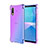 Funda Silicona Ultrafina Carcasa Transparente Gradiente para Sony Xperia Ace II Azul