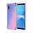 Funda Silicona Ultrafina Carcasa Transparente Gradiente para Sony Xperia Ace II Rosa