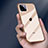 Funda Silicona Ultrafina Carcasa Transparente H01 para Apple iPhone 11 Pro Max Oro