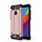 Funda Silicona Ultrafina Carcasa Transparente H01 para Huawei Enjoy 8e Oro Rosa