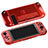 Funda Silicona Ultrafina Carcasa Transparente H01 para Nintendo Switch Rojo