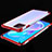 Funda Silicona Ultrafina Carcasa Transparente H01 para Oppo A72 5G Rojo