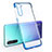 Funda Silicona Ultrafina Carcasa Transparente H01 para Oppo F15 Azul