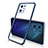 Funda Silicona Ultrafina Carcasa Transparente H01 para Oppo Find X5 Pro 5G Azul