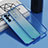 Funda Silicona Ultrafina Carcasa Transparente H01 para Oppo Reno6 Pro 5G India Azul
