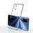 Funda Silicona Ultrafina Carcasa Transparente H01 para Realme V5 5G Azul