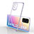 Funda Silicona Ultrafina Carcasa Transparente H01 para Realme X7 5G Purpura Claro