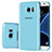 Funda Silicona Ultrafina Carcasa Transparente H01 para Samsung Galaxy S7 Edge G935F Azul