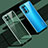 Funda Silicona Ultrafina Carcasa Transparente H02 para Oppo Find X3 Lite 5G Verde