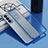 Funda Silicona Ultrafina Carcasa Transparente H04 para Samsung Galaxy S21 Plus 5G Azul