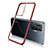 Funda Silicona Ultrafina Carcasa Transparente H04 para Vivo X51 5G Rojo