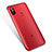 Funda Silicona Ultrafina Carcasa Transparente H04 para Xiaomi Mi A2 Rojo
