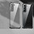Funda Silicona Ultrafina Carcasa Transparente H05 para Samsung Galaxy S21 Plus 5G Negro