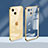 Funda Silicona Ultrafina Carcasa Transparente H08 para Apple iPhone 14 Oro