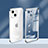 Funda Silicona Ultrafina Carcasa Transparente H08 para Apple iPhone 14 Plata