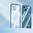 Funda Silicona Ultrafina Carcasa Transparente H10 para Apple iPhone 13 Azul