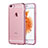 Funda Silicona Ultrafina Carcasa Transparente H17 para Apple iPhone 6S Oro Rosa