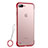 Funda Silicona Ultrafina Carcasa Transparente HT02 para Apple iPhone 8 Plus Rojo