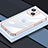 Funda Silicona Ultrafina Carcasa Transparente LD4 para Apple iPhone 13 Oro Rosa