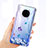 Funda Silicona Ultrafina Carcasa Transparente Mariposa para Huawei Mate 30 5G Azul