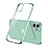 Funda Silicona Ultrafina Carcasa Transparente N01 para Apple iPhone 12 Mini Menta Verde