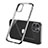 Funda Silicona Ultrafina Carcasa Transparente N01 para Apple iPhone 12 Negro