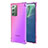 Funda Silicona Ultrafina Carcasa Transparente N01 para Samsung Galaxy Note 20 5G Rosa