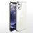 Funda Silicona Ultrafina Carcasa Transparente N04 para Apple iPhone 12 Mini Plata