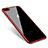 Funda Silicona Ultrafina Carcasa Transparente Q06 para Apple iPhone 8 Plus Rojo