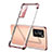 Funda Silicona Ultrafina Carcasa Transparente S01 para Huawei P40 Pro Oro Rosa