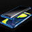 Funda Silicona Ultrafina Carcasa Transparente S01 para Samsung Galaxy A80 Azul