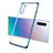 Funda Silicona Ultrafina Carcasa Transparente S01 para Samsung Galaxy Note 10 5G Azul