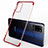 Funda Silicona Ultrafina Carcasa Transparente S02 para Huawei Honor Play4 Pro 5G Rojo