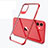 Funda Silicona Ultrafina Carcasa Transparente S03 para Apple iPhone 11 Rojo