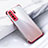 Funda Silicona Ultrafina Carcasa Transparente S05 para Huawei Nova 7 SE 5G Rojo