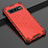 Funda Silicona Ultrafina Carcasa Transparente S05 para Samsung Galaxy S10 5G Rojo
