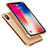 Funda Silicona Ultrafina Carcasa Transparente U01 para Apple iPhone Xs Max Oro