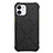 Funda Silicona Ultrafina Goma 360 Grados Carcasa C02 para Apple iPhone 12 Mini Negro