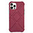 Funda Silicona Ultrafina Goma 360 Grados Carcasa C02 para Apple iPhone 12 Pro Max Rojo Rosa