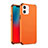 Funda Silicona Ultrafina Goma 360 Grados Carcasa C03 para Apple iPhone 12 Mini Naranja