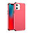 Funda Silicona Ultrafina Goma 360 Grados Carcasa C03 para Apple iPhone 12 Rojo Rosa