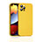 Funda Silicona Ultrafina Goma 360 Grados Carcasa G01 para Apple iPhone 13 Pro Max Amarillo