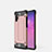 Funda Silicona Ultrafina Goma 360 Grados Carcasa G01 para Samsung Galaxy Note 10 Plus 5G Oro Rosa