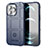 Funda Silicona Ultrafina Goma 360 Grados Carcasa G05 para Apple iPhone 13 Pro Max Azul