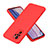 Funda Silicona Ultrafina Goma 360 Grados Carcasa H01P para Xiaomi Poco M5S Rojo