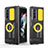 Funda Silicona Ultrafina Goma 360 Grados Carcasa MJ1 para Samsung Galaxy Z Fold3 5G Amarillo