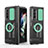 Funda Silicona Ultrafina Goma 360 Grados Carcasa MJ1 para Samsung Galaxy Z Fold3 5G Menta Verde